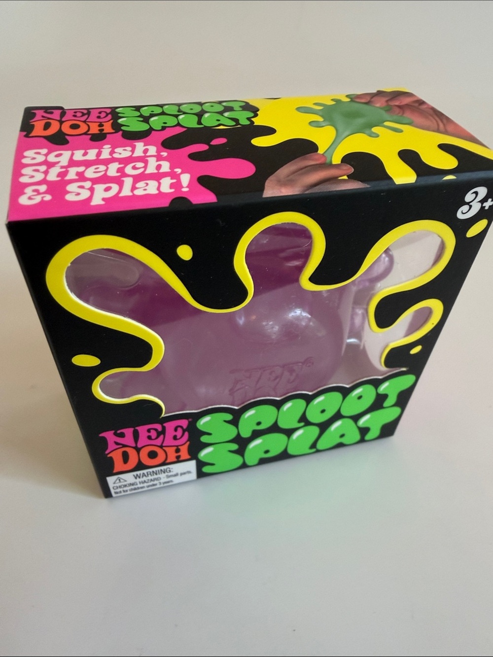 Schylling NeeDoh Sploot Splat Purple Squishy Sensory Fidget Stress Toy